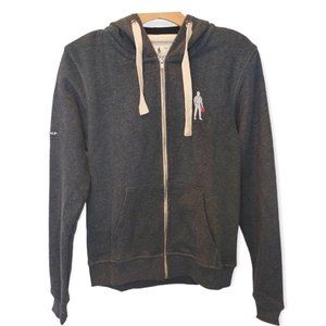 Racing Spirit Iconic Gray Zip Hoodie XSmall Classic Fit Unisex Made In Turkey